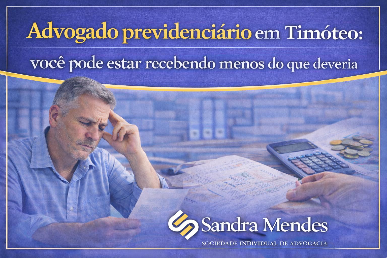 Advogado previdenciário em Timóteo: você pode estar recebendo menos do que deveria sem saber